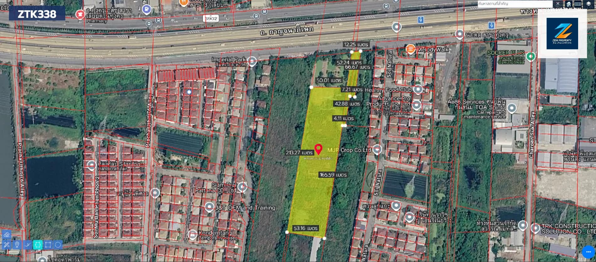 ขายด่วน! ที่ดิน 7 ไร่ 2 งาน 58.3 ตารางวา ที่ดินถมแล้ว ศักยภาพสูง ใกล้ถนนเลียบด่วนกาญจนาภิเษกทุ่งครุ