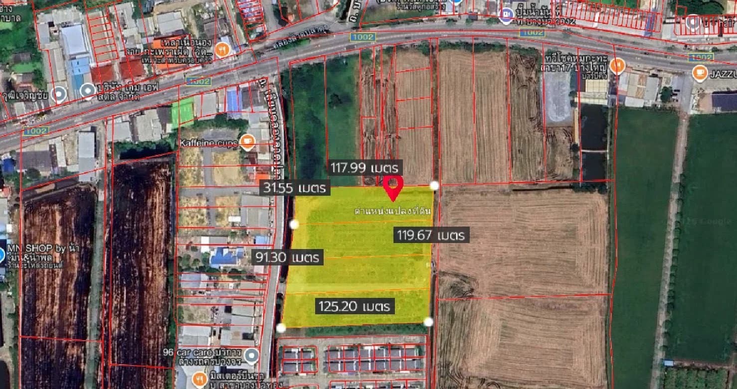 ขายที่ดินถมแล้ว 9 ไร่ 42.9 ตารางวา ติดถนนเลียบคลองปลาดุก ย่านวัดลาดปลาดุก-บางบัวทอง นนทบุรี ZB126