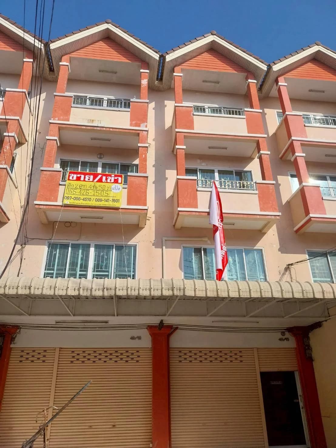 ขาย / เช่า อาคารพาณิชย์ 4 ชั้น 2 คูหา ติดถนนคู้บอน 27 แยก38 ZJ188 - image 1