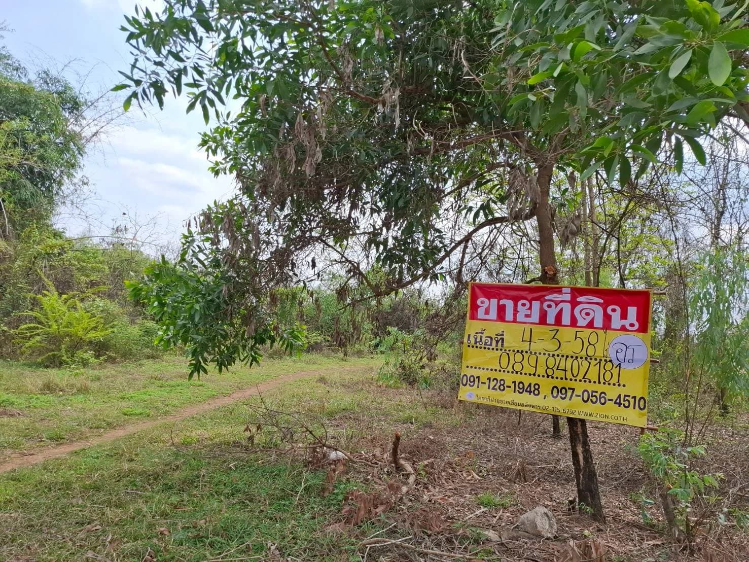 ขายที่ดิน 4-3-54 ไร่ ใกล้วิทยาลัยเกษตรและเทคโนโลยีอุดรธานี กุดสระ เมืองอุดรธานี ZP169 - image 2