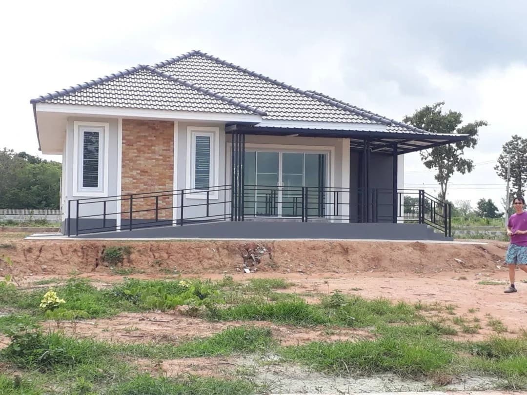 ขายบ้านเดี่ยวพร้อมที่ดิน 1 ไร่ 3 ห้องนอน 1 ห้องน้ำ บ้านฝาง ขอนแก่น ยังไม่เคยเข้าอยู่ ZY234