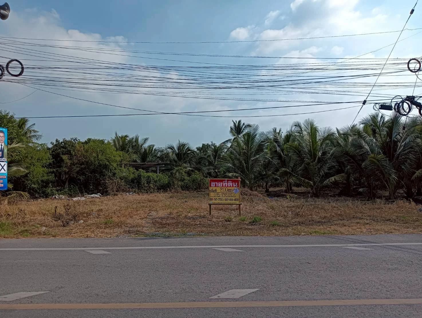 ZSK037 ขายที่ดิน 200 วา ทำเลดี ติดถนน นางตะเคียน เมืองสมุทรสงคราม