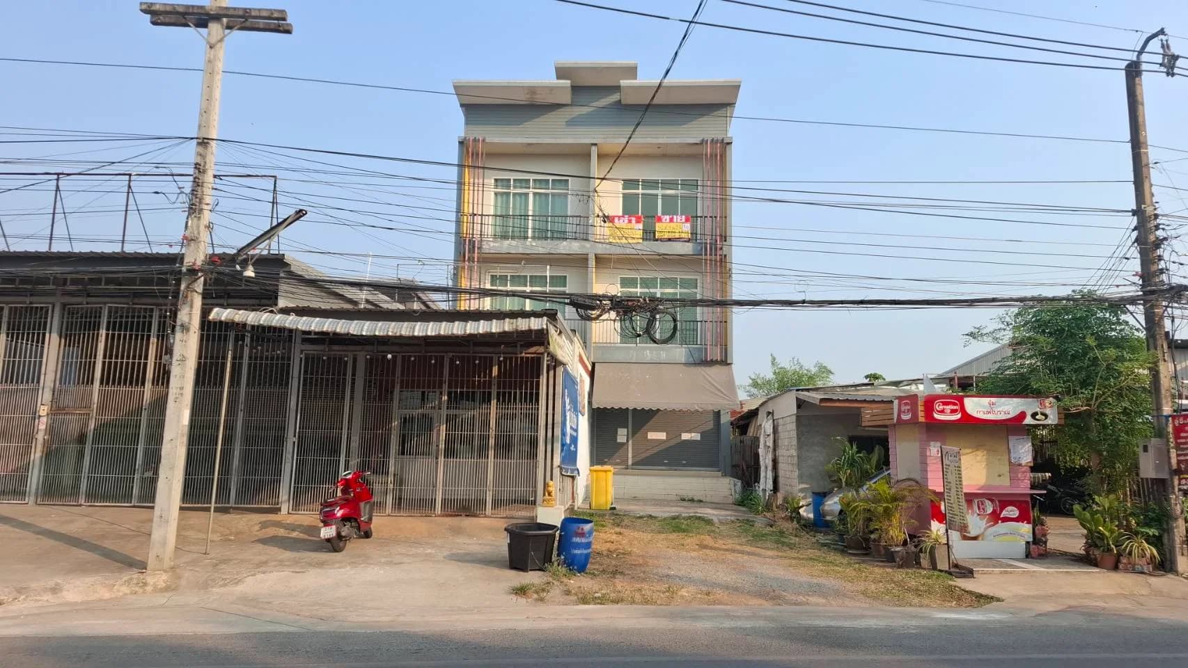 ขายด่วนอาคารพาณิชย์ 4ชั้น 50วา โซนโกทา-ศิลา เมืองขอนแก่น ย่านชุมชนที่กำลังขยายตัว ติดถนนใหญ่ ตรงข้ามสถานีผลิตน้ำบ้านโกทา